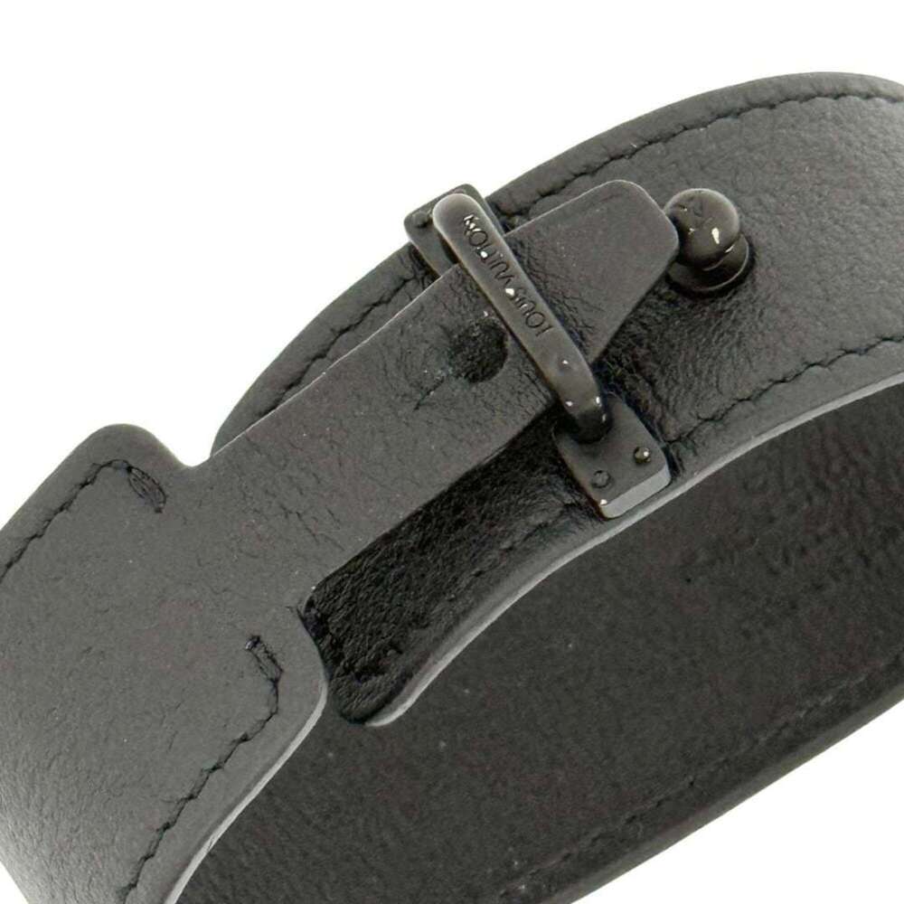 LOUIS VUITTON Black Leather Charm Bracelet - Picture 6 of 10